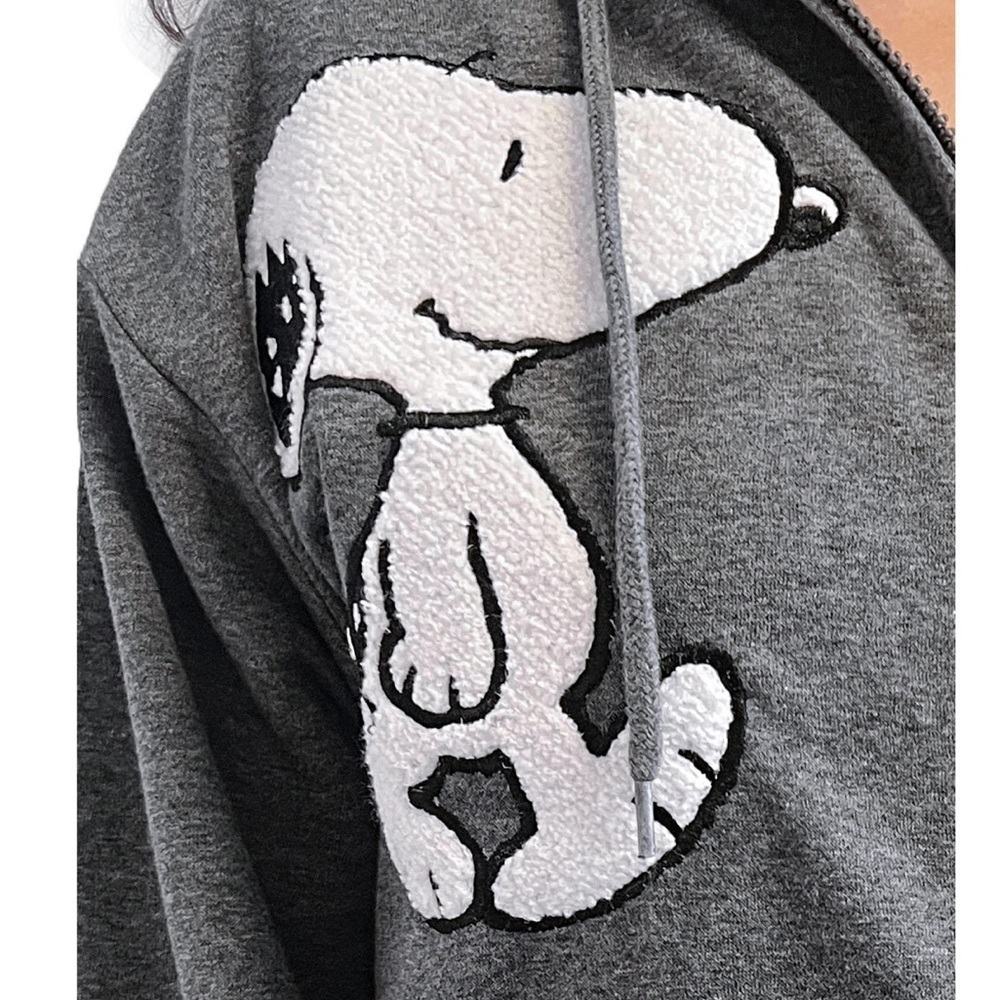 Womens Peanuts Snoopy Full Zip Up Hoodie - Picture 2 of 9